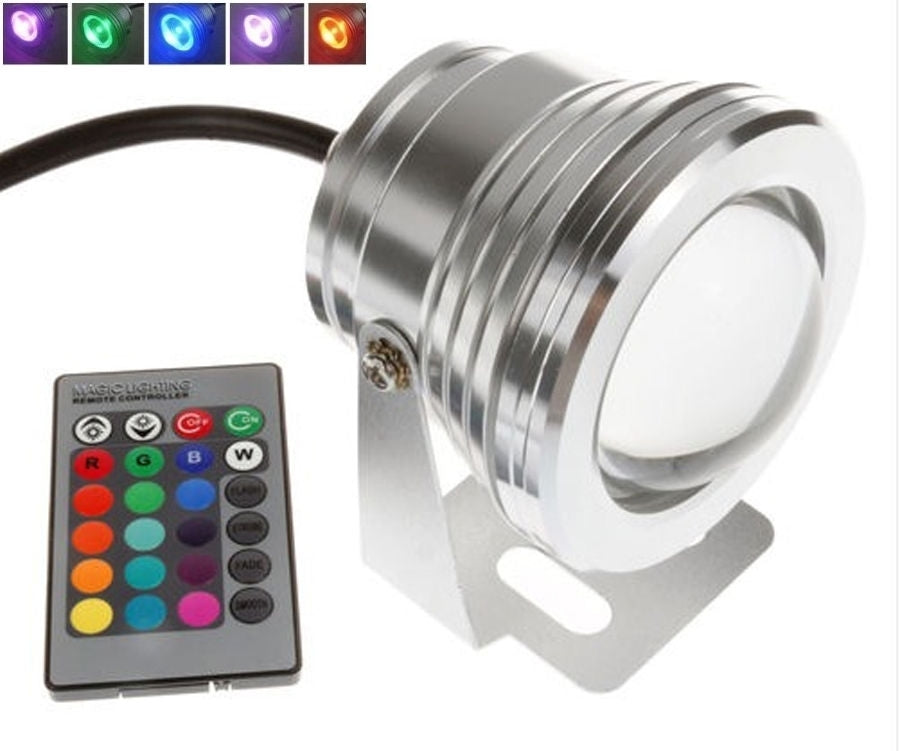 10W LED SPOT light RGB Focus Lens outdoor 12 volt - dimbaar 10W LED SPOT light RGB Focus Lens outdoor 12 volt - dimbaar